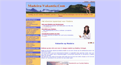 Desktop Screenshot of madeira-vakantie.com